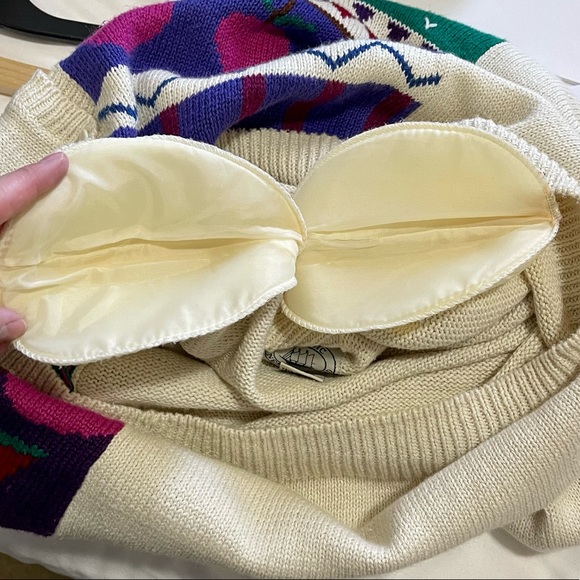 80s Vintage Cottagecore Apple Orchard Horse Cardigan - Picture 14 of 14